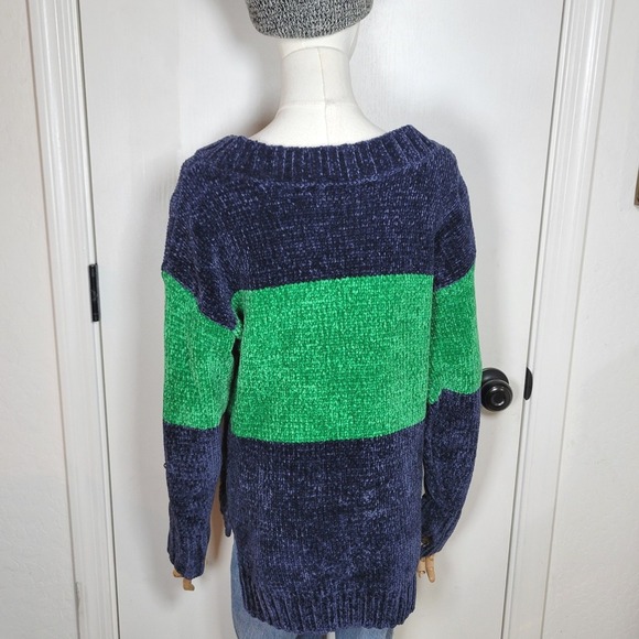 Aerie Offline Colorblock Oversized Sweater Soft Plush XXS Fall Sweater Winter - Picture 9 of 11